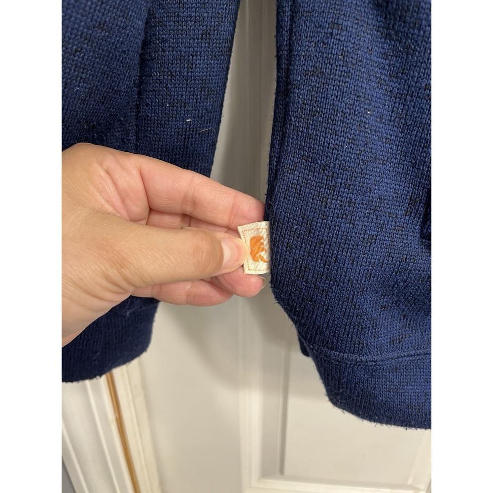 Navy Blue Bomber Jacket With Bear Patch - image 3